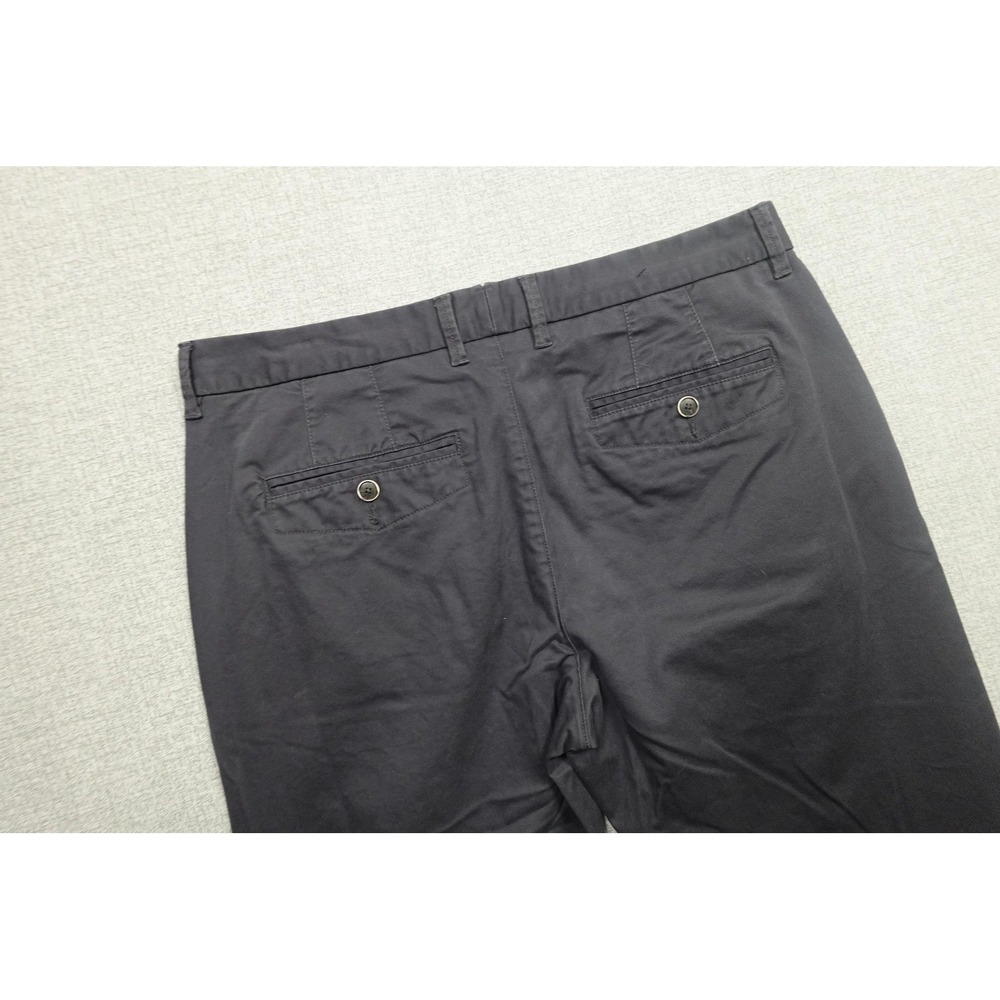 Perk Chino Pants Mens 36x32 Blue Slim Fit Stretch Flat Front Casual Chino Soft
